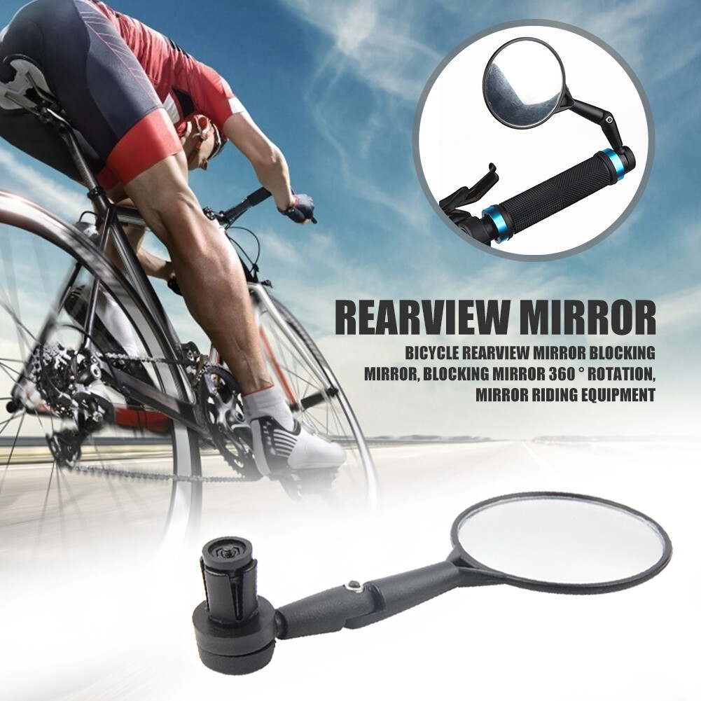1 Cái Xe Đạp Handlebar End Mirrors 360 Xoay Xe Đạp Side Chiếu Hậu Gương
