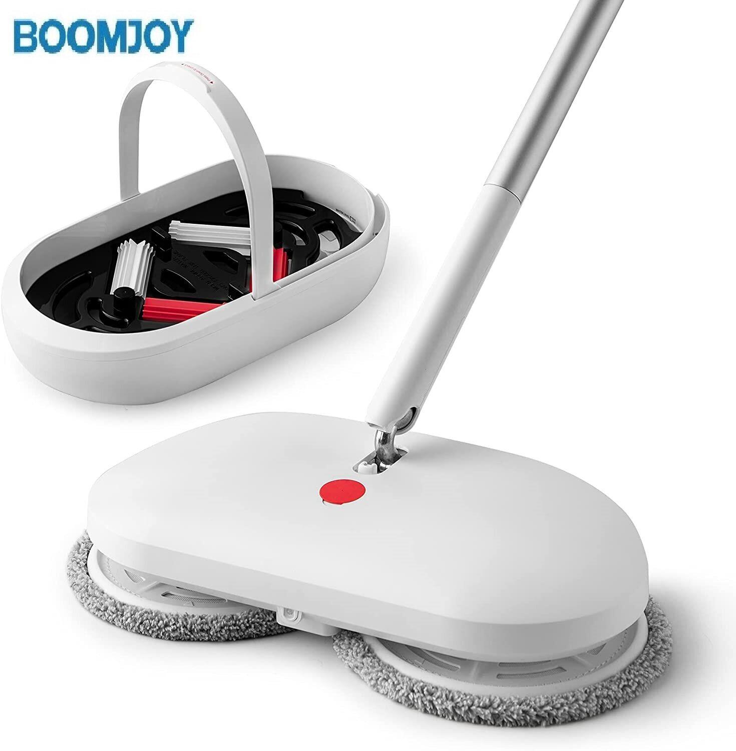BOOMJOY ม็อบไฟฟ้าไร้สาย,พร้อมถังทำความสะอาดอัตโนมัติไม้ถูพื้นไม้หินอ่อน ...