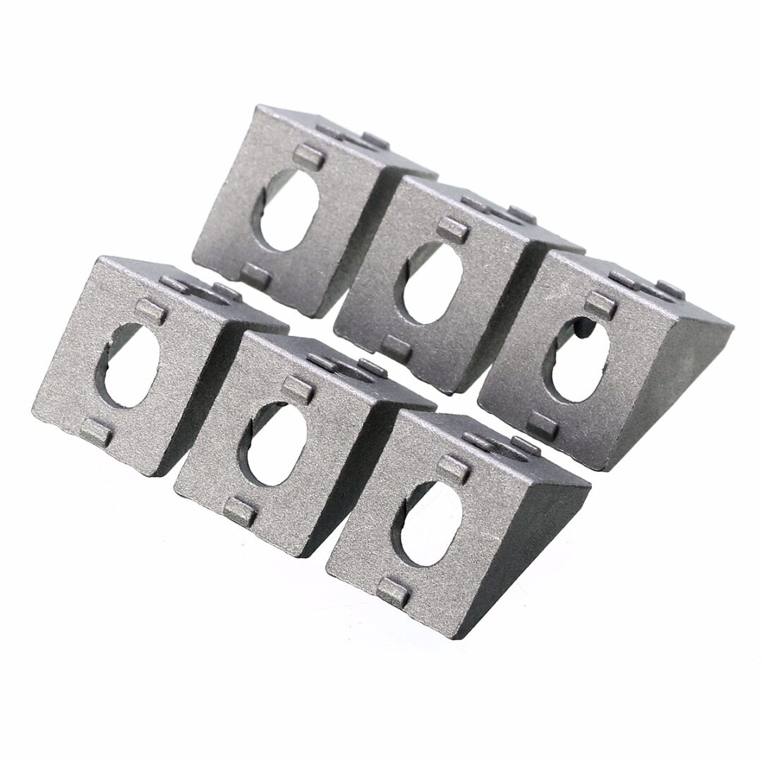 BOKALI 25pcs New 20*20*17mm Solid Cast Aluminum 2020 Corner Bracket for 20mm Extrusion
