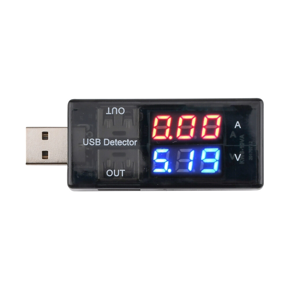【100% Original】Diymore USB Voltage Charge Current Detector Battery Tester Voltmeter Ammeter USB Car Motorcycle Volt Amp Detector Tester USB Tester with LED Display