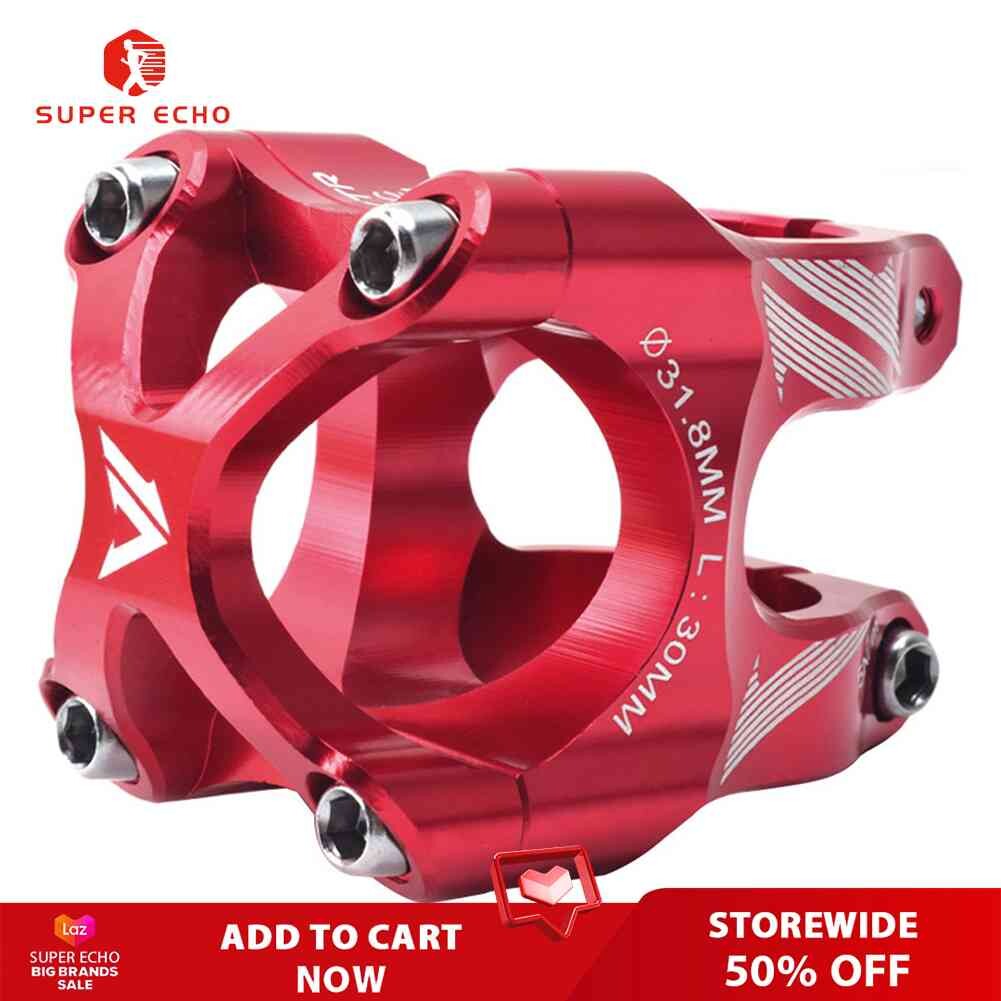 Aluminum Alloy 31.8mm Mountain Bike Handlebar Riser Stem CNC 0 Degree