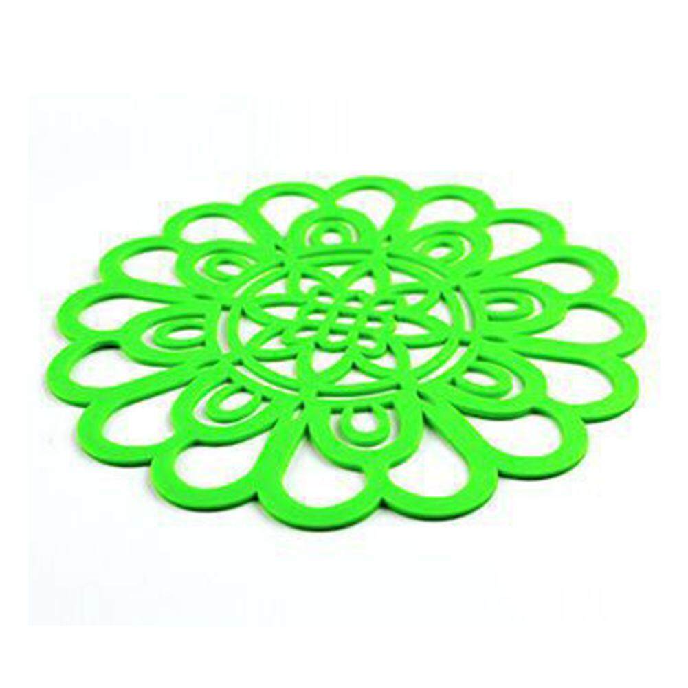 2 chiếc Trivet Đứng Coaster Rỗng Ra Bền Chống trượt Silicone Mat Nồi Miếng Lót