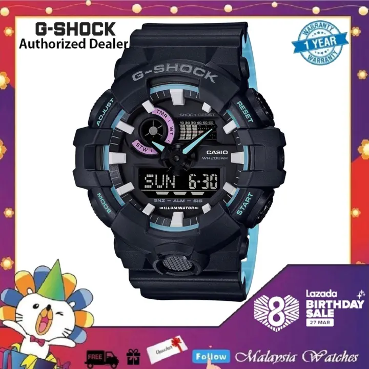 g shock watch blue colour