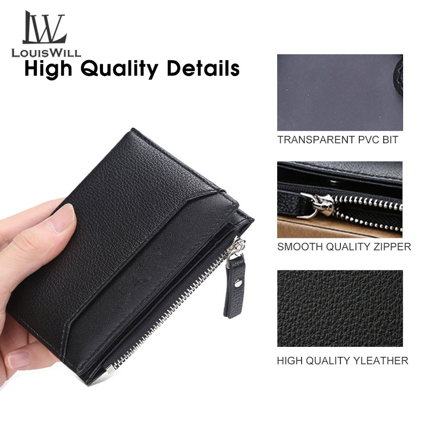 LouisWill Men Wallets Leather Men Bags Short Wallets Bifold Clutch Wallets Crocodile Pattern Wallets Travel Purses Coin Pouch ID Credit Cards Holders for Business, Travel, Office