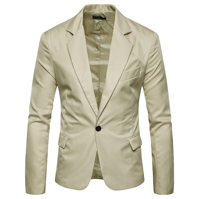 Men's Slim Fit Suit Jacket One Button Notched Lapel Blazer Male Party Wedding Business Casual Suit jacket