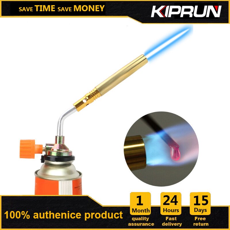 [Ready stock] KIPRUN flamethrower, Camping Gas Torch Multipurpose Welding Fire Maker FlameGun，Gas Blow Welding Torchs Automatic Flamethrower for Picnic Cooking BBQ Soldering Adjustable Blow