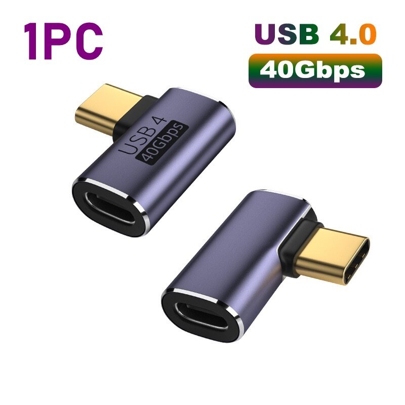 100w Usb โลหะ40ชนิด C อะแดปเตอร์ Otg 40gbps การถ่ายโอนข้อมูลที่รวดเร็วแท็บเล็ตหัวเปลี่ยนสาย 5166