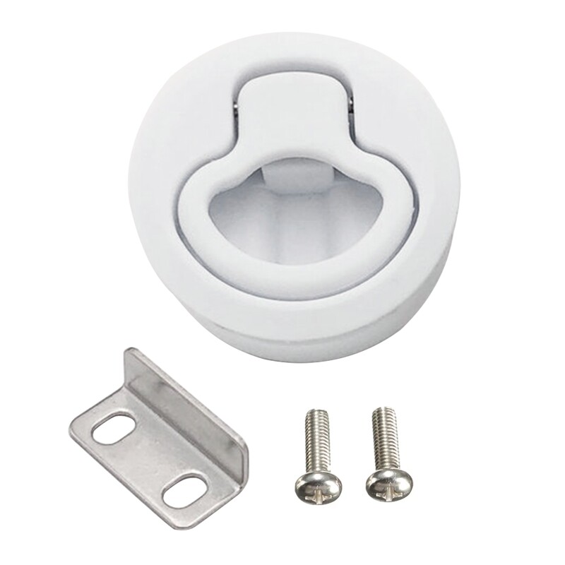 2 Round Locking Flush Pull Latch lacement Plastic For RV Marine Boat Southco