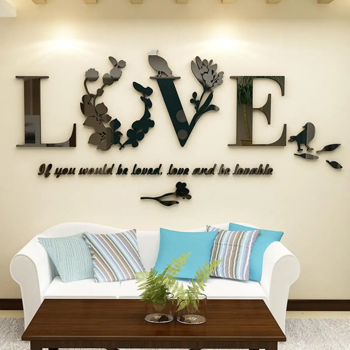 Home Decor Removable Kitchen Wall Sticker Vinyl Decal for Bedroom Living Room