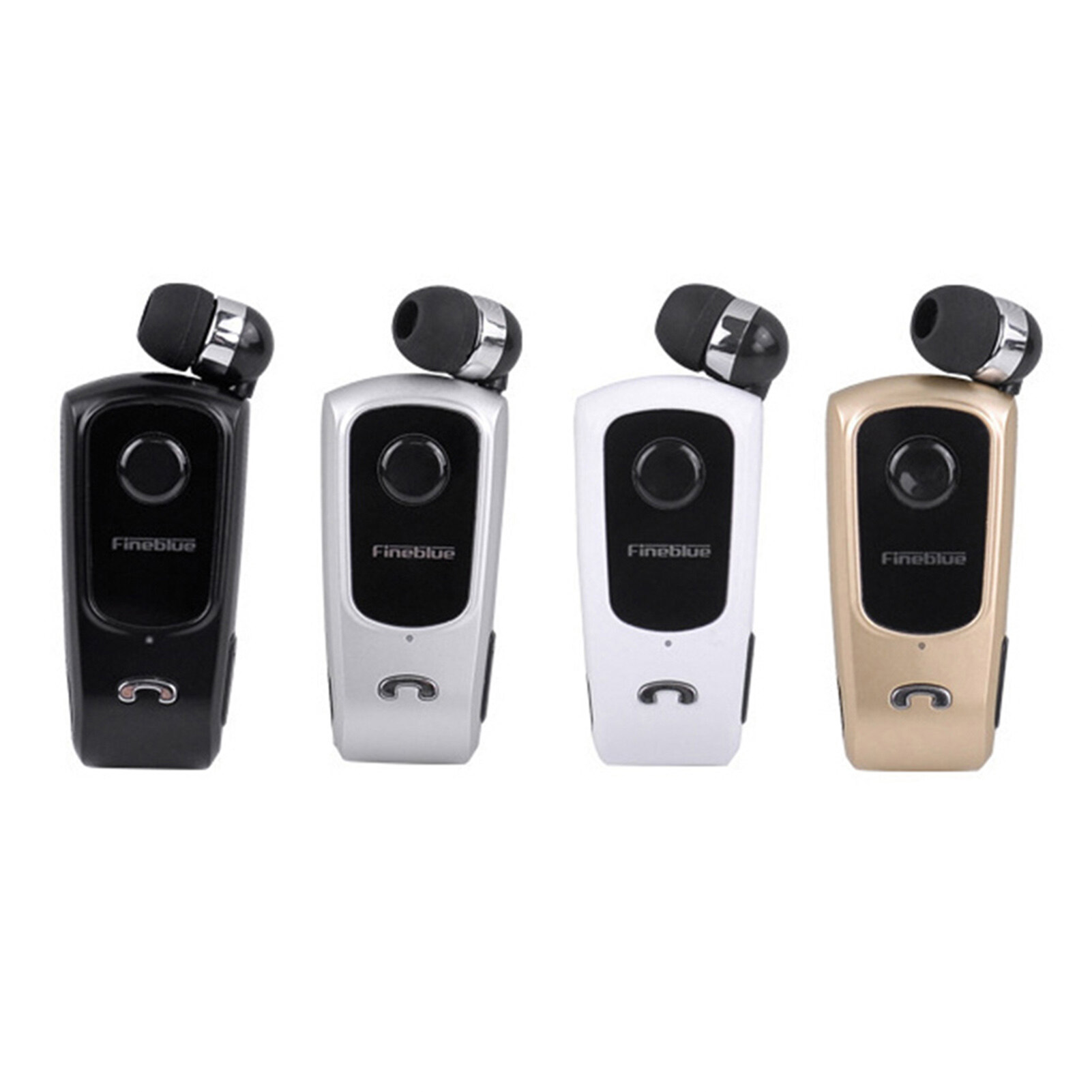 H-E Tai Nghe Bluetooth Không Dây Đơn Phương Kẹp Cổ Áo Cảnh Báo Rung Fineblue F920