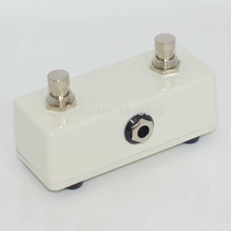 Mini Guitar Amp momentary Dual footswitch pedal white for Guitar Amp parts free shipping Malaysia