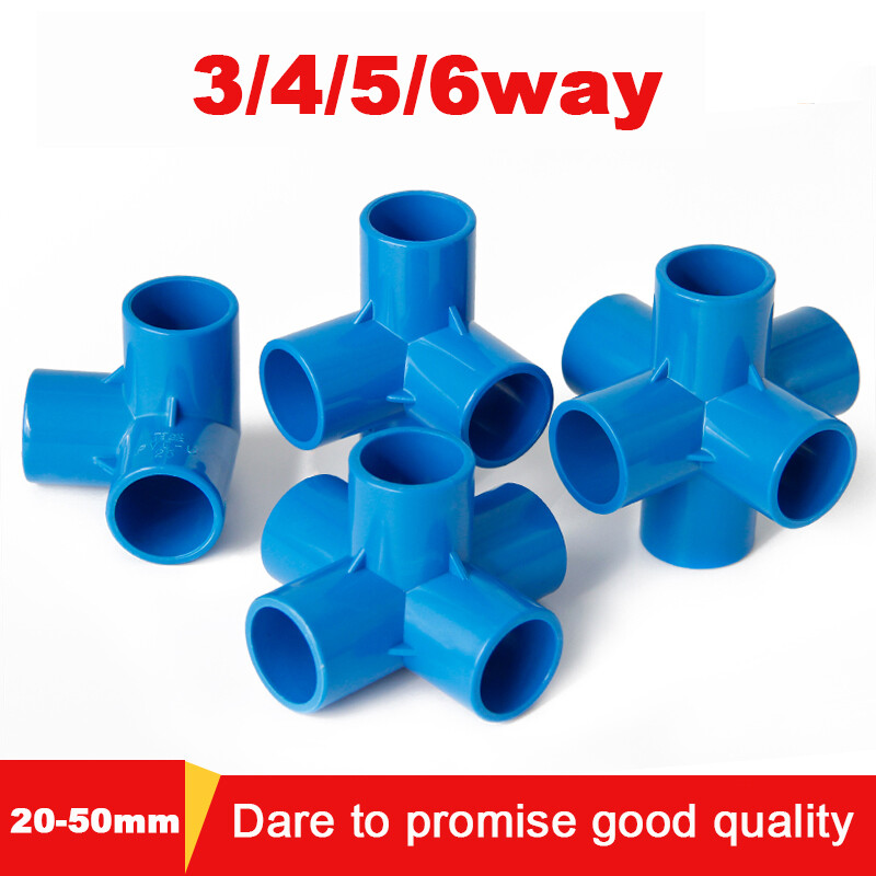 PVC Corner Right Angle Joint Water Pipe Fittings Multi-interface 3 4 5