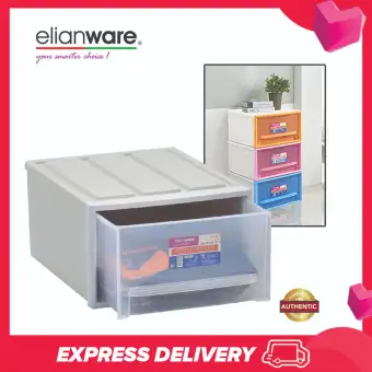 Elianware Signature Large Stackable Drawer Organizer Storage Box