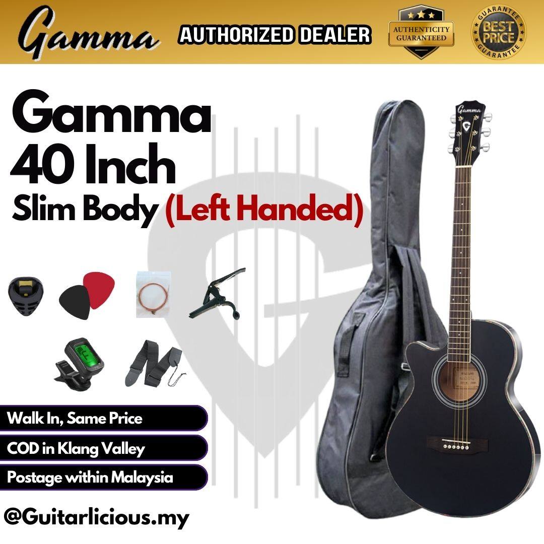 Left handed thin body deals acoustic guitar