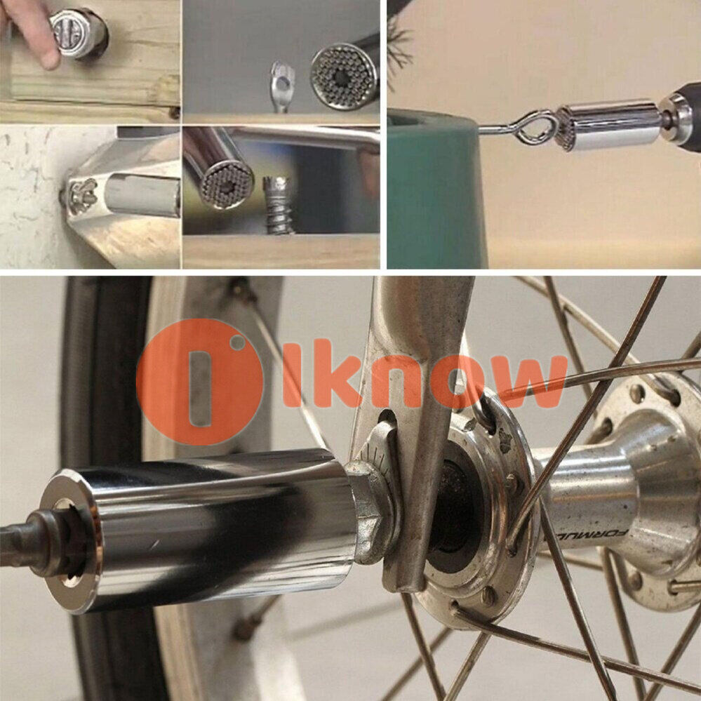 I know Magic Connecting Gator Universal Socket Wrench Sleeve Grip Drill Adapter Tool