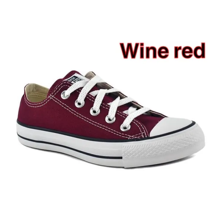 wine red converse