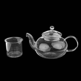 กาน้ำชาแก้วทนความร้อน dolity พร้อมชุดชากาแฟใบชาสมุนไพร