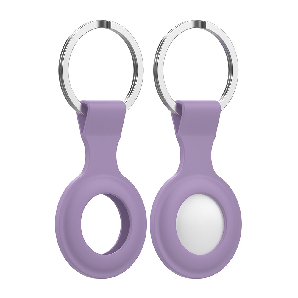 {Tenda} Silicone Protective Case Keychain Cover for Apple Airtags Locator Tracker