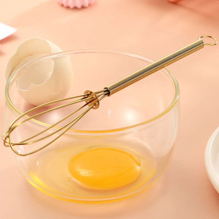 1 Chiếc Máy Đánh Trứng Mõm Nhỏ Sáng Tạo Bằng Thép Không Gỉ Máy Đánh Trứng Thủ Công Máy Đánh Trứng Làm Bánh Kem Sữa Máy Trộn Cà Phê Mõm