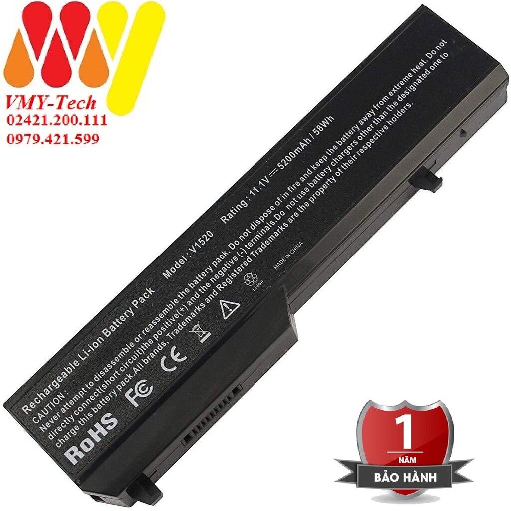 Pin laptop dell vostro 1310 1320 1510 1520 2510 1720 1721