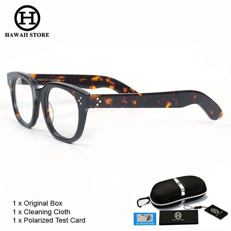 Hawaii Fashion Johnny Depp Lemtosh Style Eyewear VILDA Top Quality Acetate Frame Vintage Round Brand Design Eyeglasses