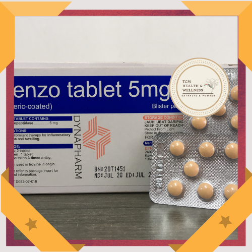 DYNA Denzo Tablet 5mg 10's 炎症性水肿和肿胀 Inflammatory oedema and swelling ...