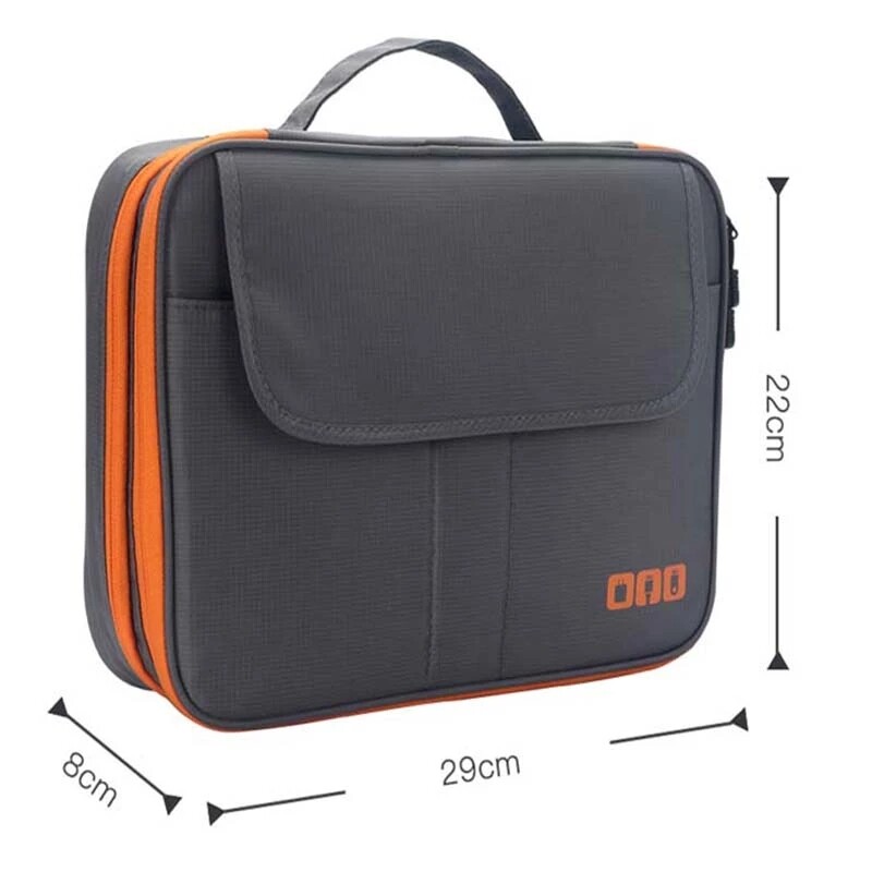Túi Đựng Đồ Kỹ Thuật Số Du Lịch Hai Lớp Dung Lượng Cao Đựng Cáp Đa Năng Túi Sắp Xếp Tiện Ích