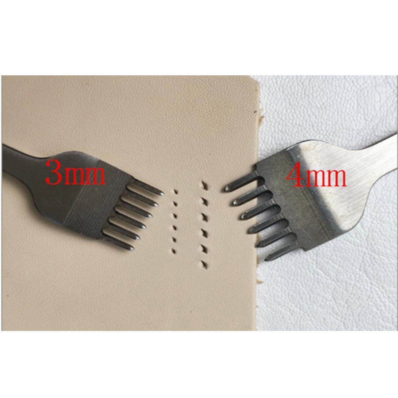 3/4Mm Thép Trắng Kim Cương Cắt Da Punch Công Cụ Viền Khâu Đục