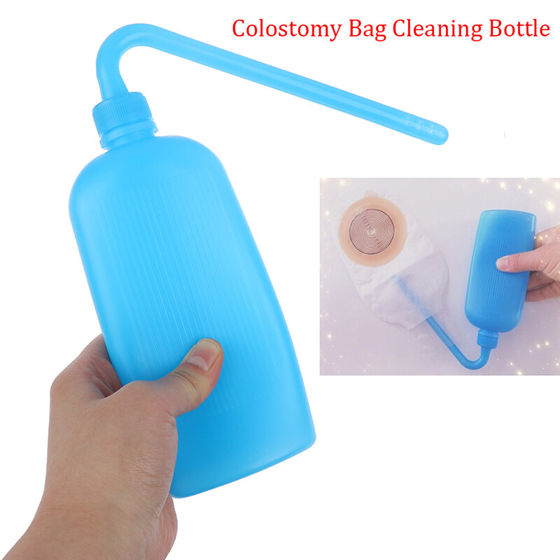 gou 300ml Feminine Hygiene Cleaning Colostomy Bag Plastic Wash Bottle