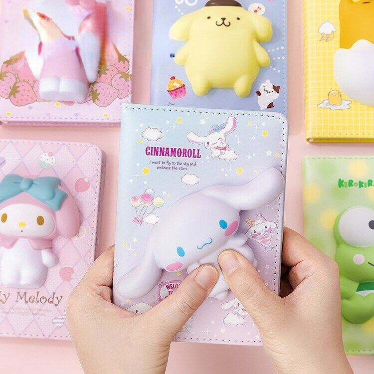 Máy tính xách tay Kawaii Sanrio Mini Giải nén máy tính xách tay dễ thương sáng tạo màu trang giải nén Sổ tay máy tính xách tay cho biethday Quà Tặng