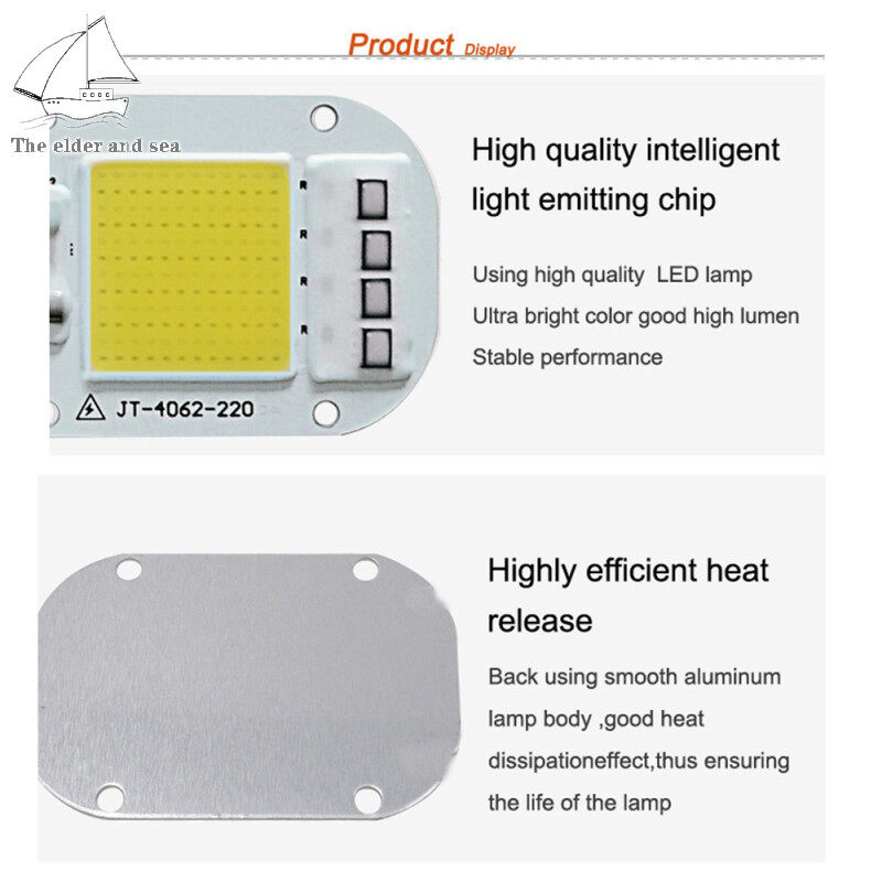Chip LED COB Áp Suất Cao Không Cần Trình Điều Khiển AC 220V 20W/30W/50W Nguồn Sáng