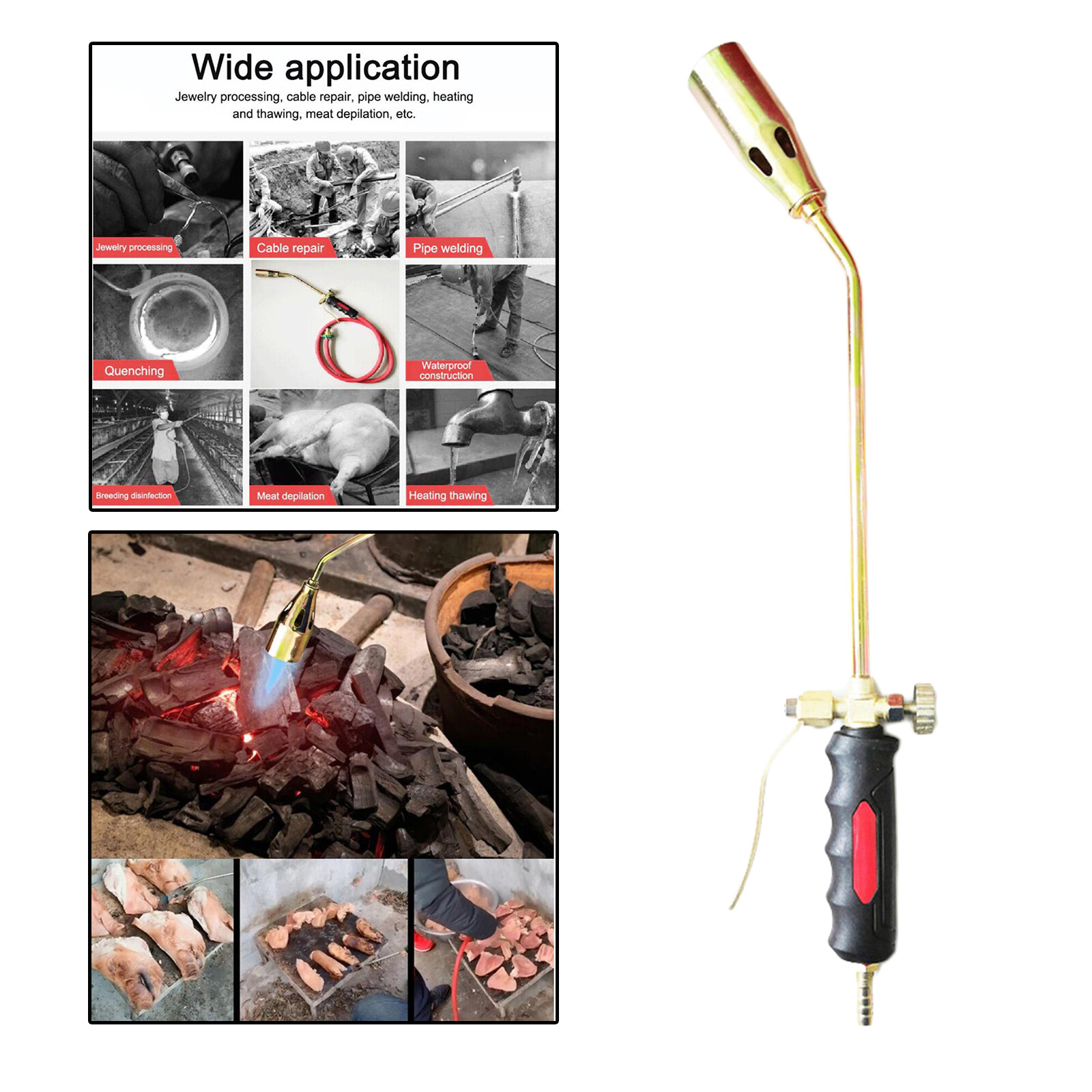 Blesiya Torch Burner Gas Torch for Kitchen BBQ Cooking Flame