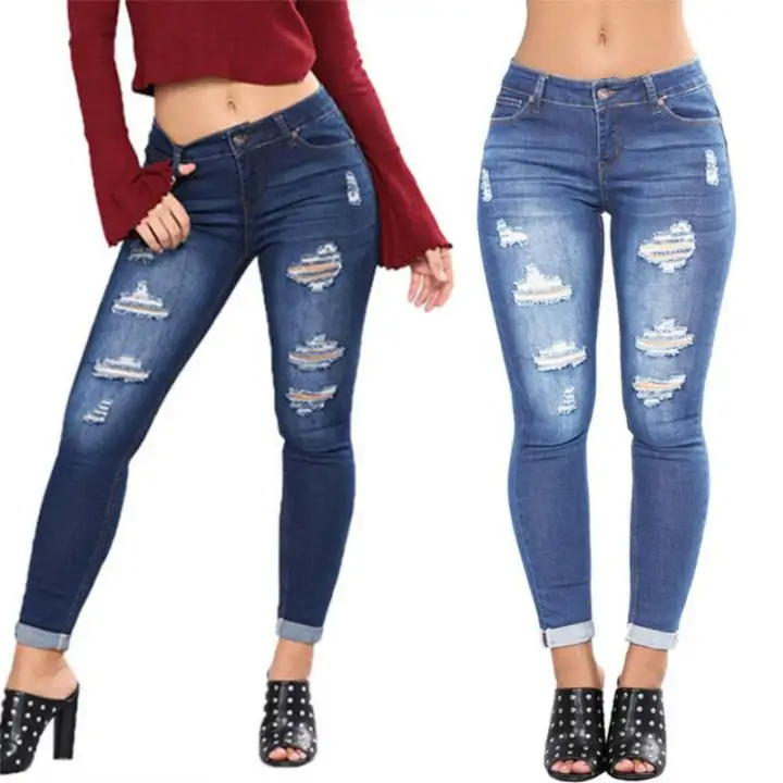 Ripped jeans sale womens Outlet
