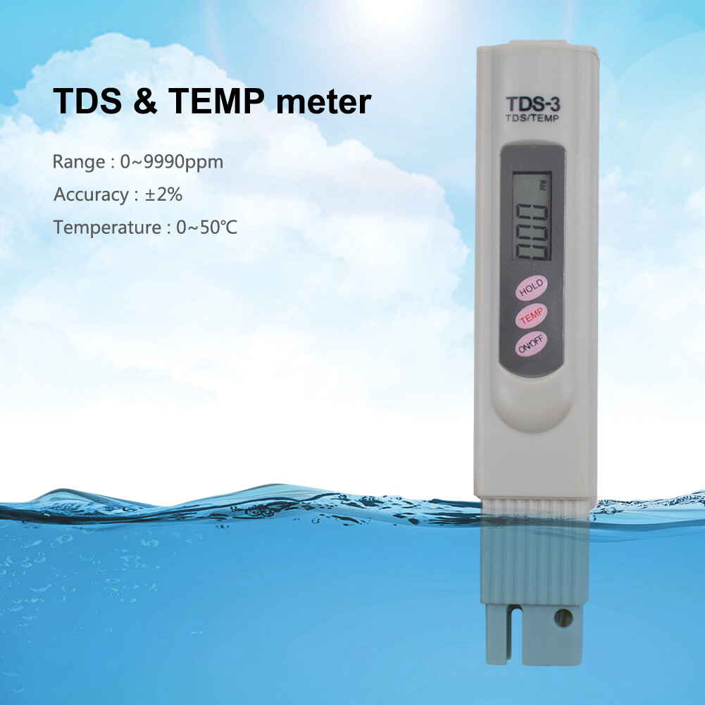 yieryi TDS Meter Digital TDS Tester Filter Water Quality Purity Tester for drinking water hydroponics aquariums