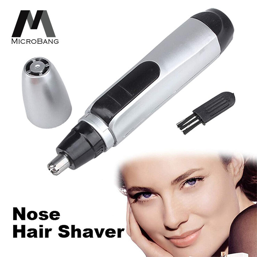 MicroBang Mini Portable Nose Ears Hair Trimmer Shaver Cutter Safe Clean  Shaving Cutter Nose Hair Remover Clipper with Clean Brush for Men and Women  | Lazada PH