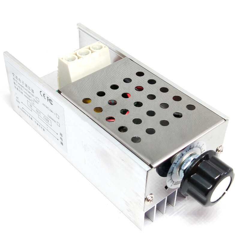 10000W 25A Thiết Bị Điều Khiển Tốc Độ Công Suất Cao SCR Điện Áp Công Tắc Điều Chỉnh Độ Sáng Điều Chỉnh Tốc Độ Máy Điều Nhiệt AC 110V 220V