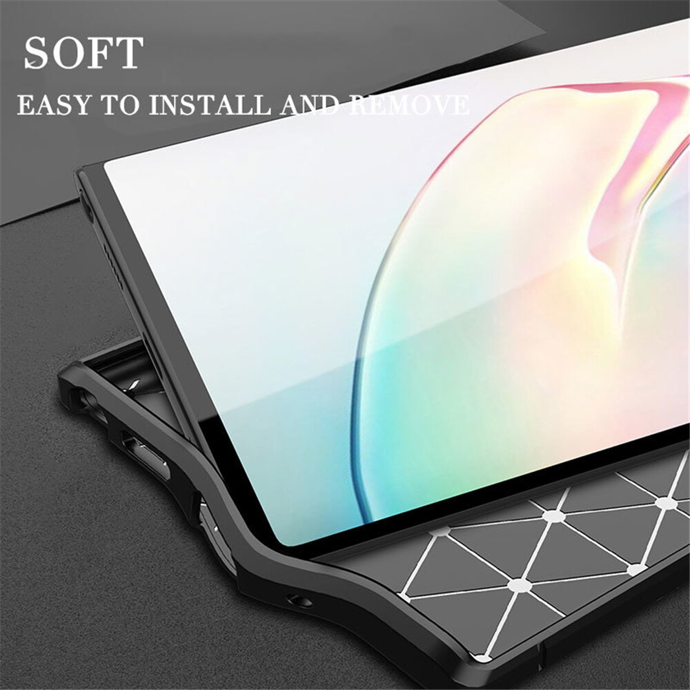 Lenuo Silicone Case for Samsung Galaxy Note 20 Ultra / Note 20 - Explosion-proof Dermatoglyph TPU Shell Cases Mobile Phone Cover Casing