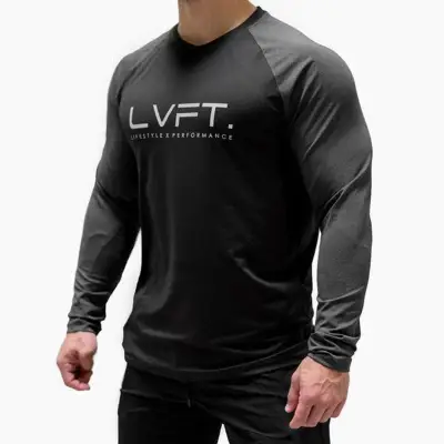 Bodybuilding Gym Shirt Sport T Shirt Men Long Sleeve Running Shirt Men Workout Training Tees Fitness Tops Sport T-shirt