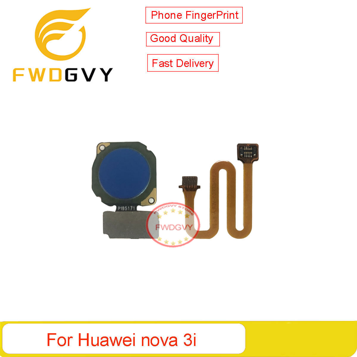 Fwdgvy cho Huawei Nova 3i / P thông minh (2018) cảm biến vân tay phím nút home Touch ID Cáp dẻo