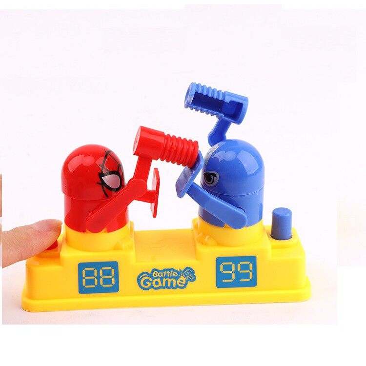 Đồ chơi đấu sĩ gõ đầu búa nhựa - Trò chơi 2 người vui nhộn