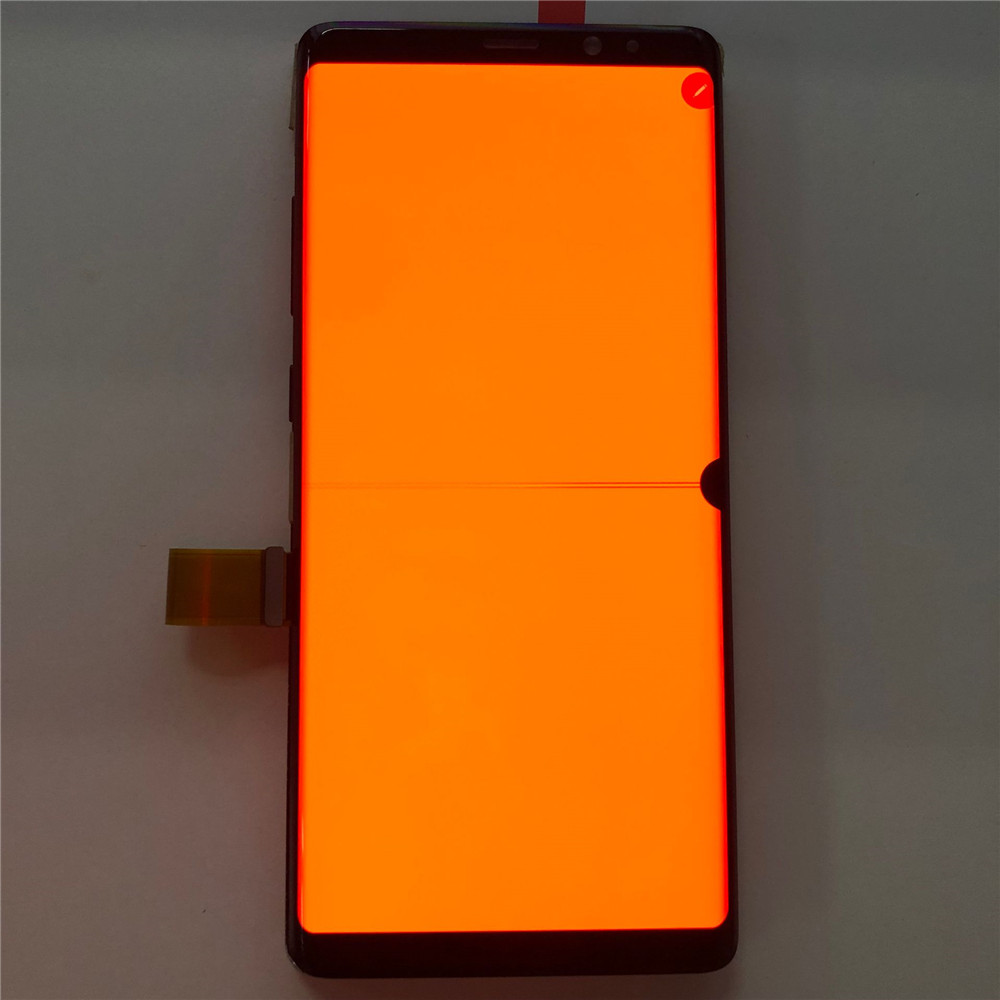 Bluesky ban đầu ghi Dot dòng khiếm khuyết Màn hình LCD màn hình cảm ứng số hóa cho Samsung Galaxy Lưu ý 8 n9500 n9500f n9500u LCD với khung