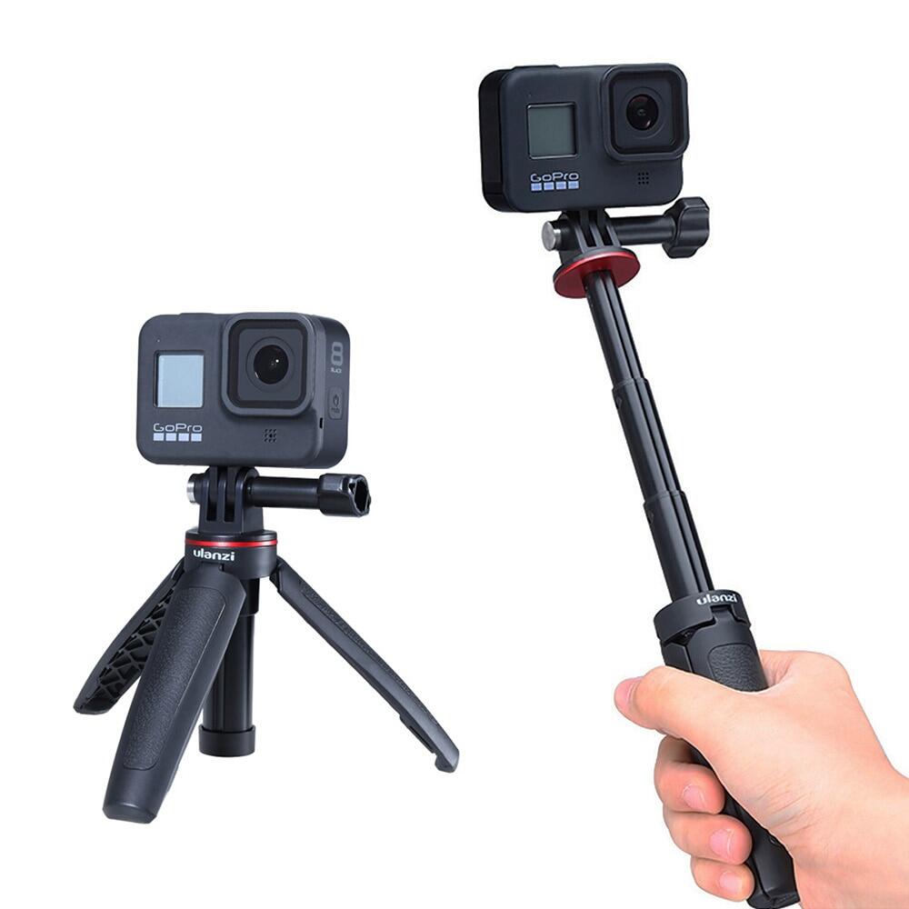 Mt-09 foldable tripod mini portable tripod monopod for gopro 11/10/9/8/7/6/5 black session osmo action camera essories