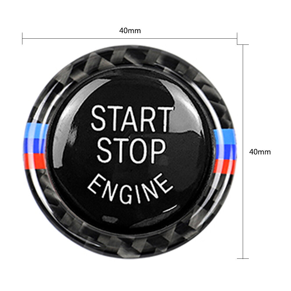 Phụ Kiện Tạo Kiểu Xe Động Cơ Khởi Động Nút Dừng Thay Thế Vòng Trang Trí Cho BMW E90 E92 E93 320i