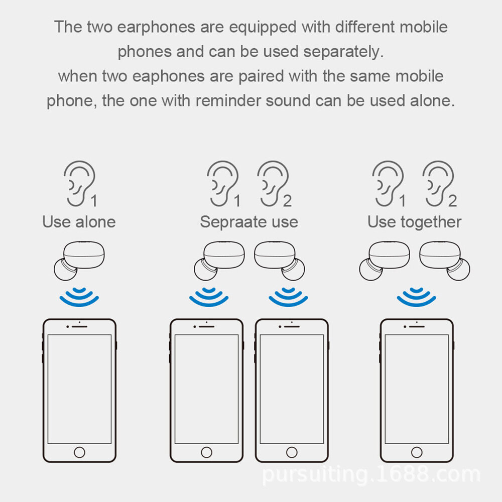 A6S bluetooth không dây mini tai nghe thể thao