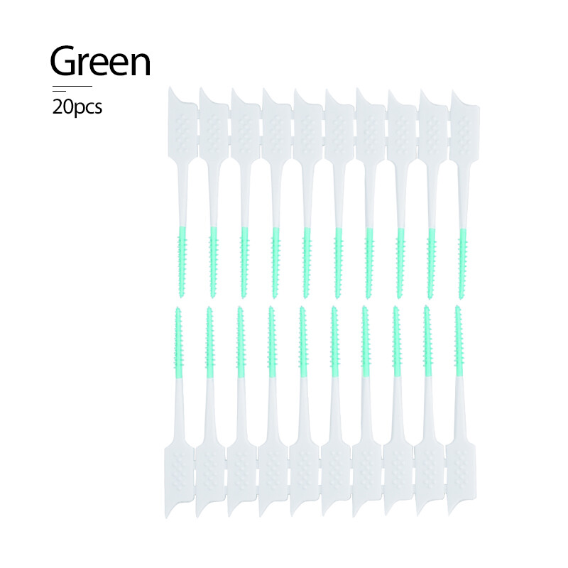 Tăm xỉa răng nha khoa bàn chải Bàn chải silicon kẽ răng giữa các răng tăm Silicone với công cụ làm sạch răng miệng sợi