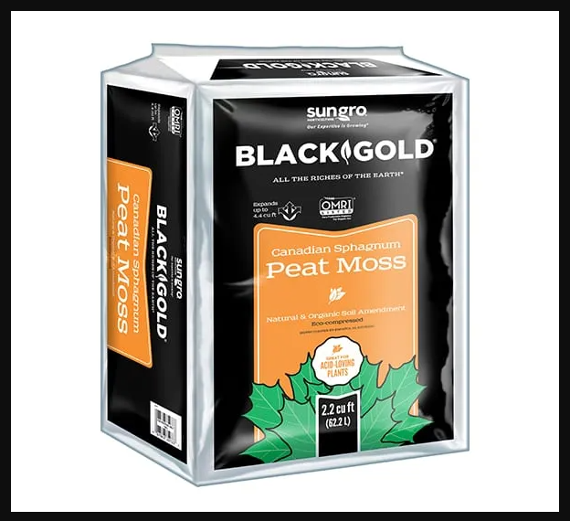 Peat Moss Black Gold Natural & Organic Canadian Sphagnum Peat Moss Plus ...