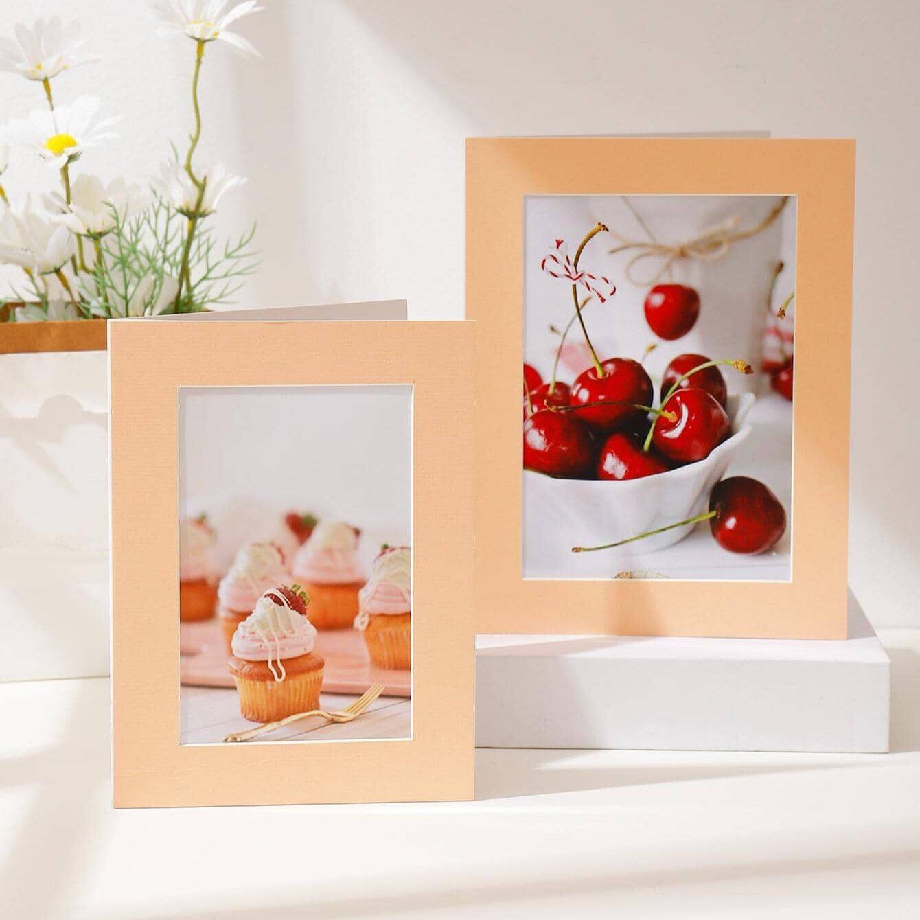 Khung ảnh bằng giấy đơn giản màu trơn cardstock khung ảnh 4R/5R