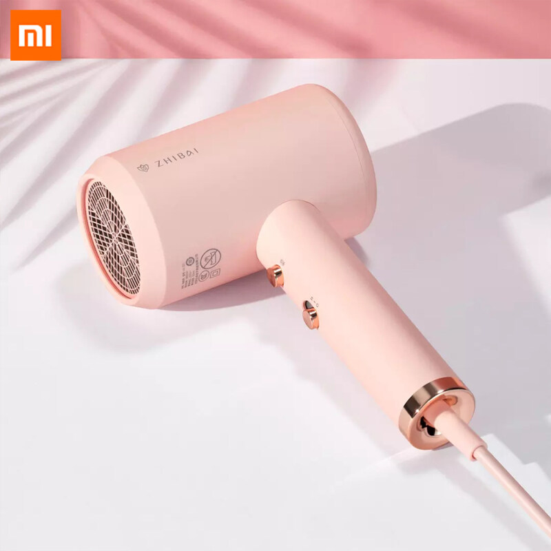 Xiaomi Mijia ZHIBAI Mini Negative Ions Professional Electric Hair Dryer Portable Quick-drying Hair Tools 3 Temperature Modes Blow Dryer For Travel Home Appliances