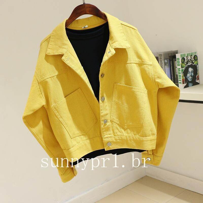 Denim Yellow Candy New Spring Summer Women's Thin Purple Jacket