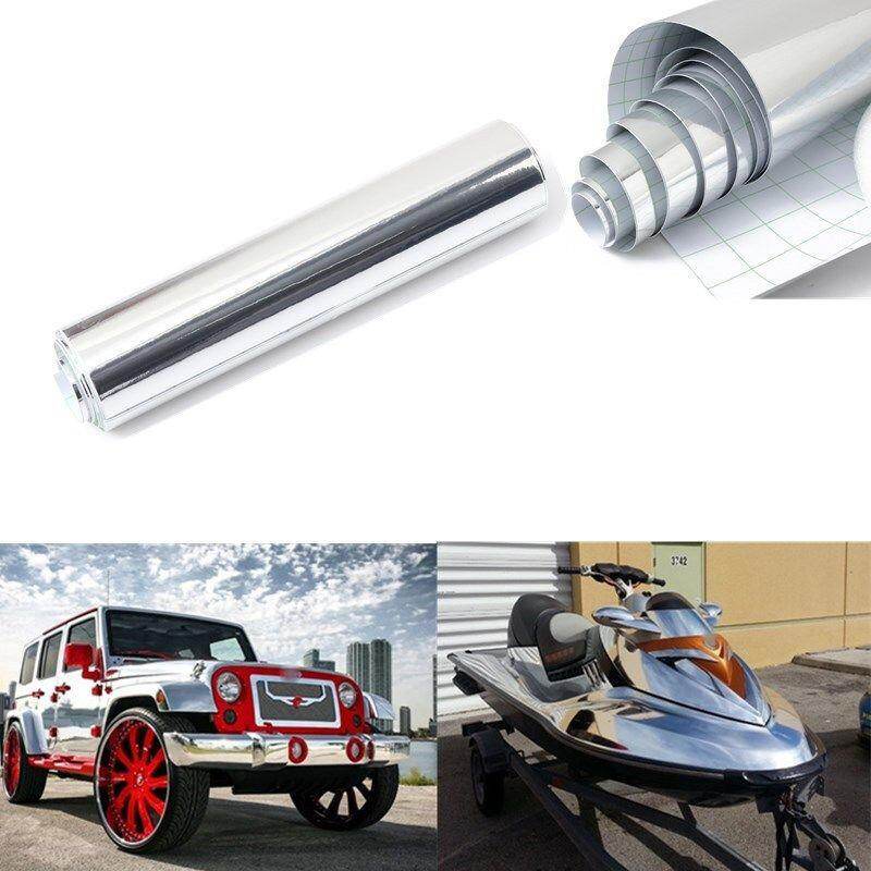 30x152cm Silver chrome mirror coated car sticker decals